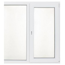 Окно ПВХ VEKA 1200x1100мм двухстворчатое, белое